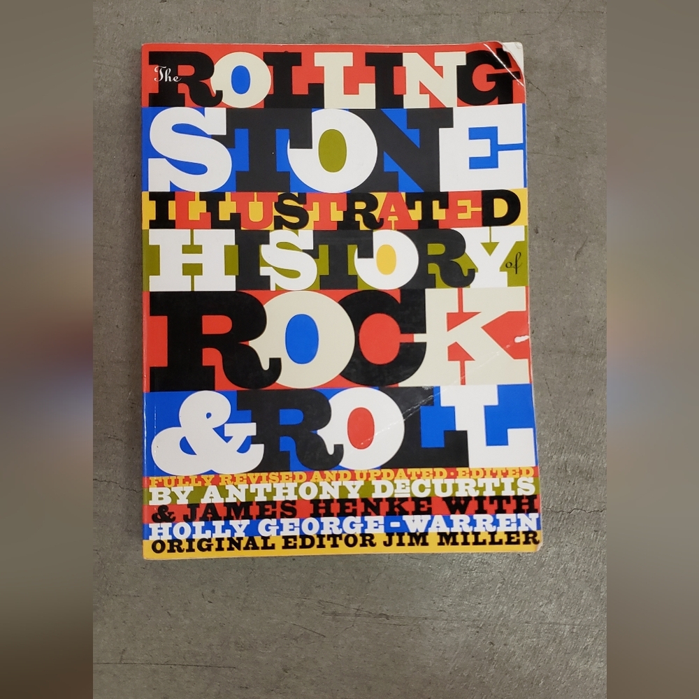 History of Rock & Roll Illustrated By Anthony Decurtis Used GOOD